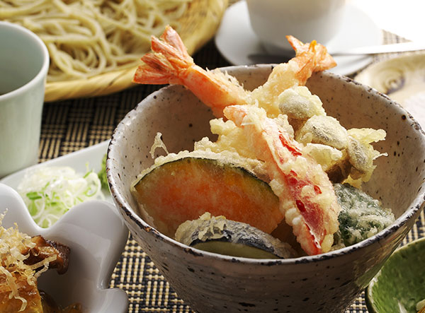 塩天丼とざる